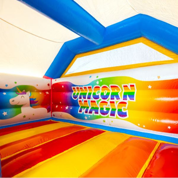 (Verwacht April 2026) Springkussen Midi Unicorn dubbelslide