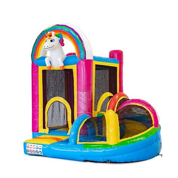 Springkussen Mini Unicorn slide